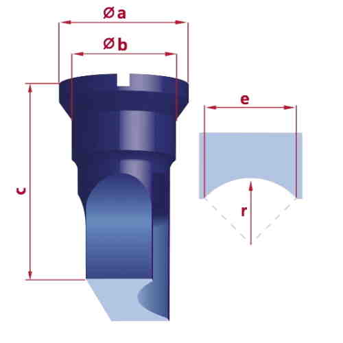 Poinçon Coupe + Arrondi Nr 06