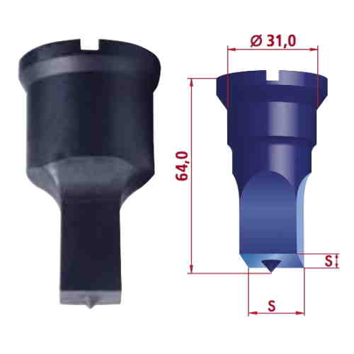 Poinçon carré Nr 8/31